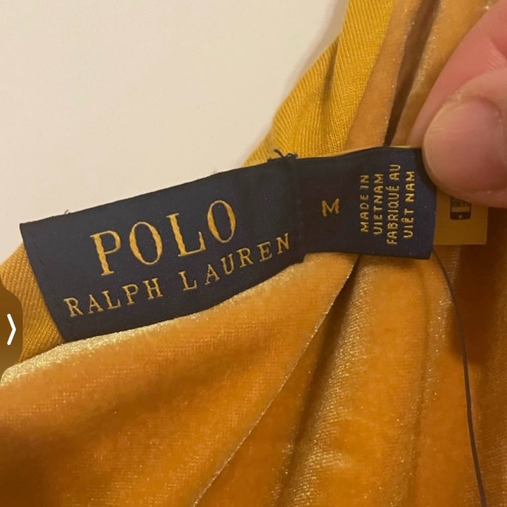 Polo Ralph Lauren One-Shoulder Velvet Stretch Cocktail Dress dress, Sz M - Picture 5 of 16